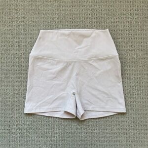 Garage light pink workout shorts